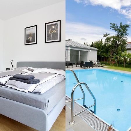Modern Balcony Apartment With Pool Close To Lake In "Donaustadt" Відень Екстер'єр фото